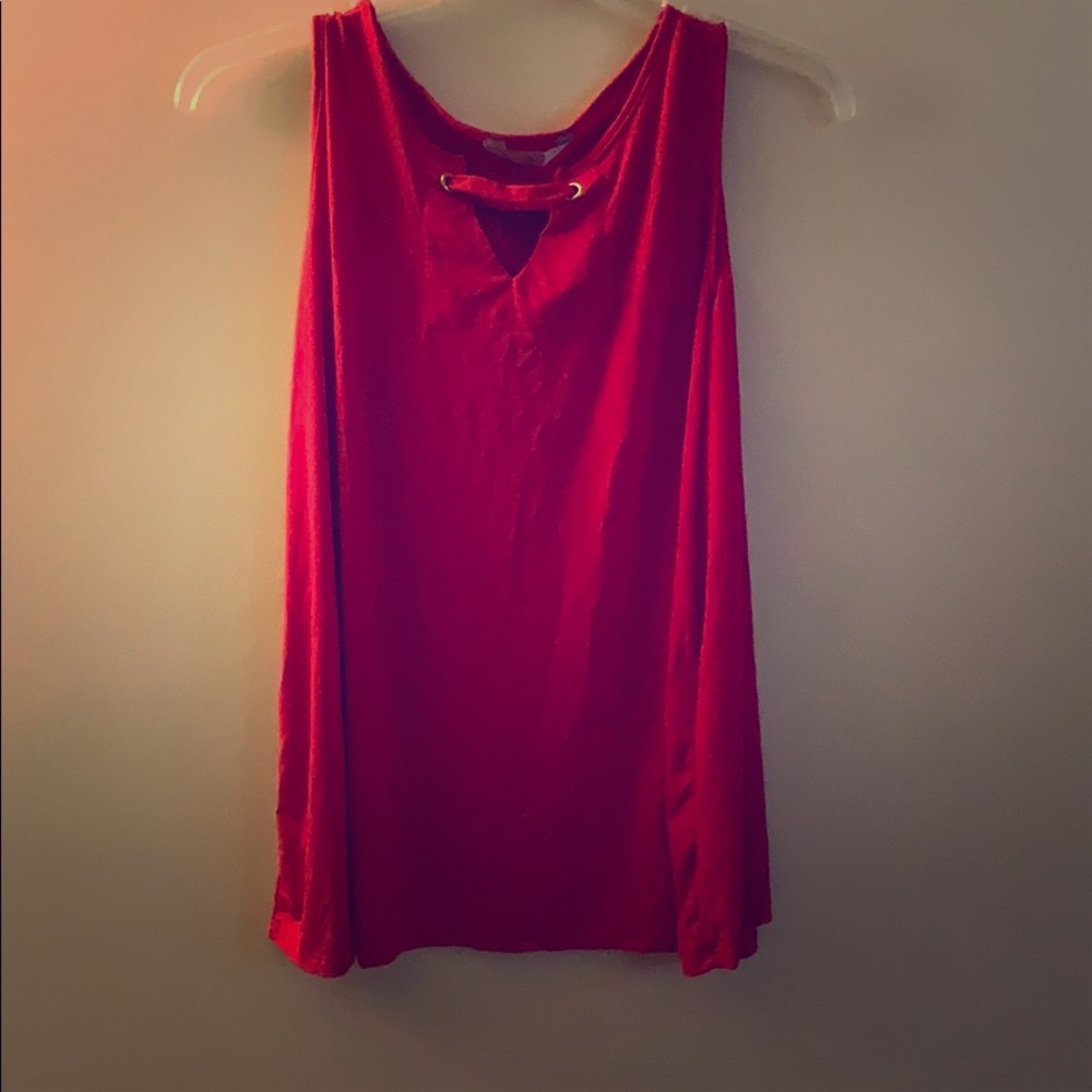 Red blouse